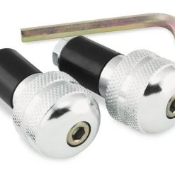 BikeMaster Anti Vibration Bar Ends -Cheap BikeMaster Store bike master anti vibration bar ends silver