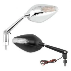 BikeMaster Candy Drop Standard Mirrors With Integrated Turn Signals 9 BikeMaster Candy Drop Standard Mirrors With Integrated Turn Signals -Cheap BikeMaster Store bike master candy drop standard mirrors with integrated turn signals