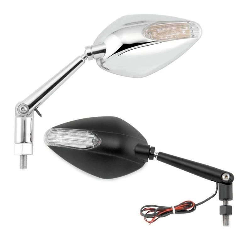BikeMaster Candy Drop Standard Mirrors With Integrated Turn Signals 6 BikeMaster Candy Drop Standard Mirrors With Integrated Turn Signals - Image 4