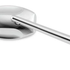 BikeMaster Lined Oval Tube Mirrors -Cheap BikeMaster Store bike master lined oval tube mirror chrome