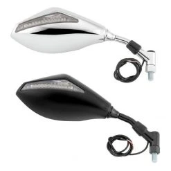 BikeMaster Mirrors With LED Turn Signals -Cheap BikeMaster Store bikemaster mirror set with led turn signals 1